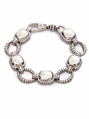 LAGOS Silver Rock and link bracelet